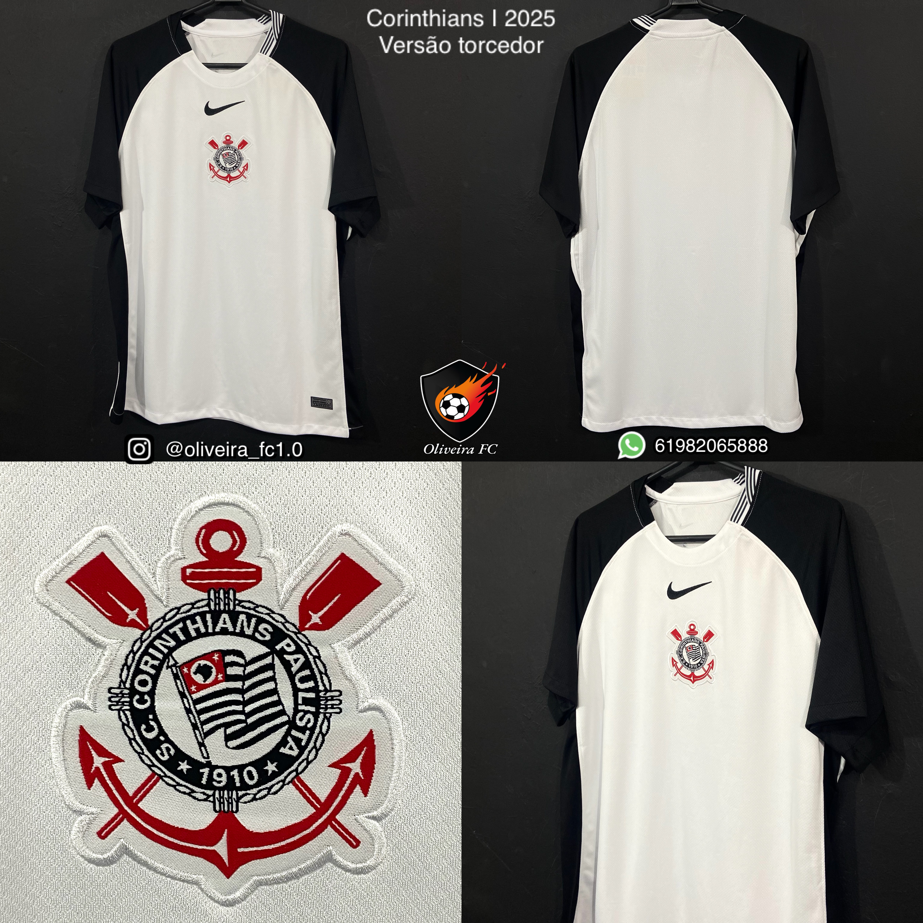 Corinthians I Home 2025 - Versão Torcedor