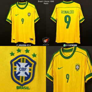 Brasil I Home 1998 - Ronaldo 9 - Retrô